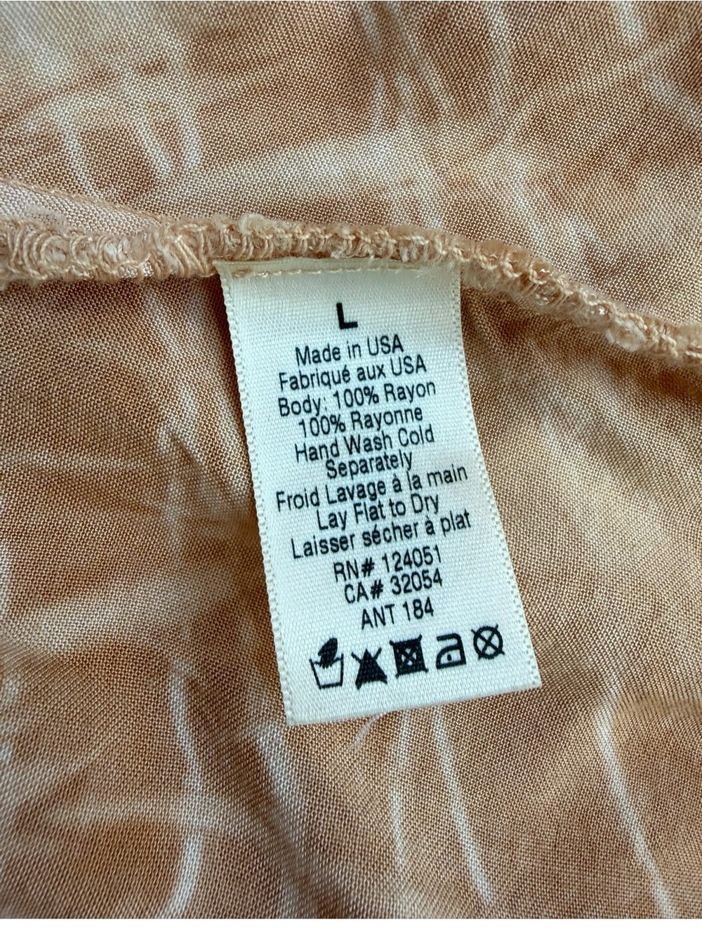 THE ODELLS Peach Tie Dye Maxi Sundress Size L0780 - Picture 6 of 10